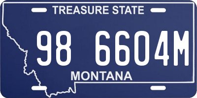 MT license plate 986604M
