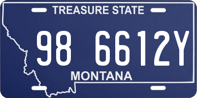 MT license plate 986612Y