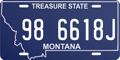 MT license plate 986618J