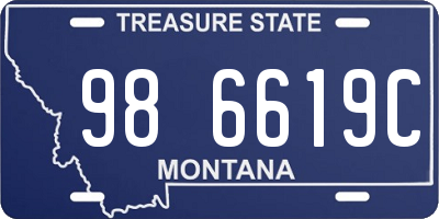 MT license plate 986619C