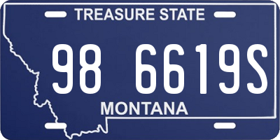 MT license plate 986619S