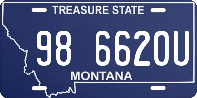 MT license plate 986620U