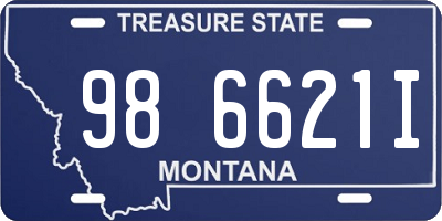 MT license plate 986621I