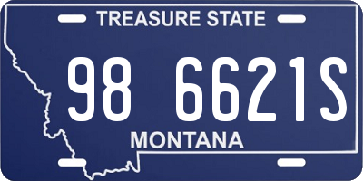 MT license plate 986621S