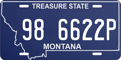 MT license plate 986622P