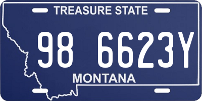 MT license plate 986623Y