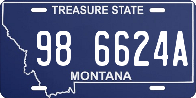 MT license plate 986624A