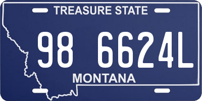 MT license plate 986624L