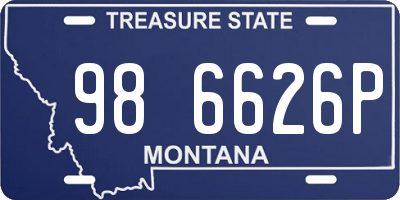 MT license plate 986626P