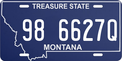 MT license plate 986627Q