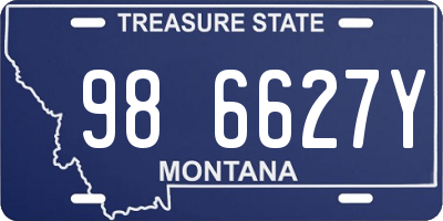 MT license plate 986627Y
