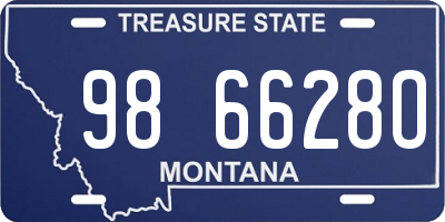 MT license plate 986628O