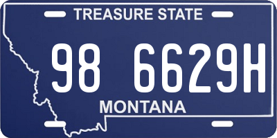 MT license plate 986629H