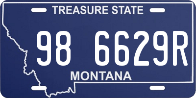 MT license plate 986629R