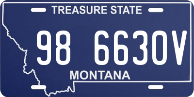 MT license plate 986630V