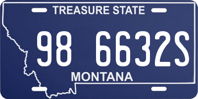 MT license plate 986632S