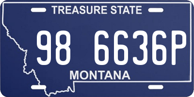 MT license plate 986636P