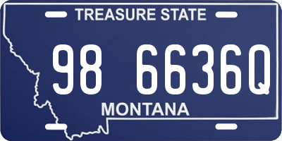 MT license plate 986636Q