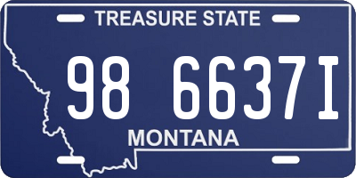 MT license plate 986637I
