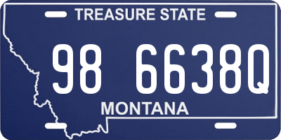 MT license plate 986638Q