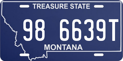 MT license plate 986639T