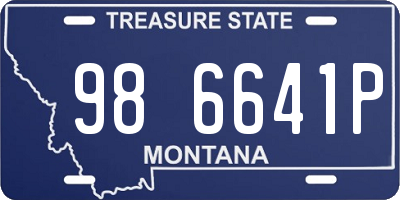 MT license plate 986641P