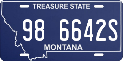 MT license plate 986642S