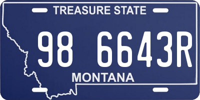 MT license plate 986643R