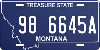 MT license plate 986645A