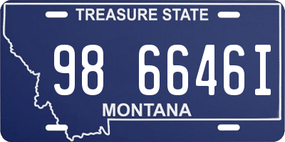 MT license plate 986646I