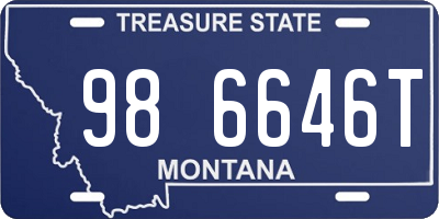 MT license plate 986646T