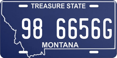 MT license plate 986656G