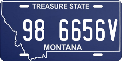 MT license plate 986656V