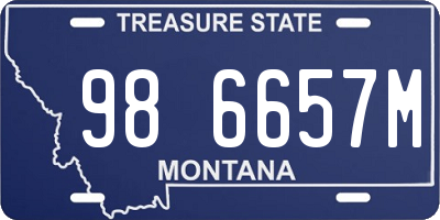 MT license plate 986657M