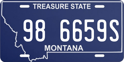 MT license plate 986659S