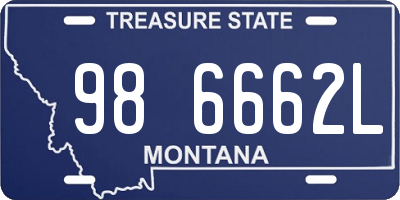 MT license plate 986662L