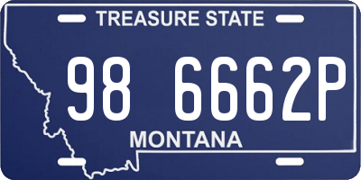 MT license plate 986662P