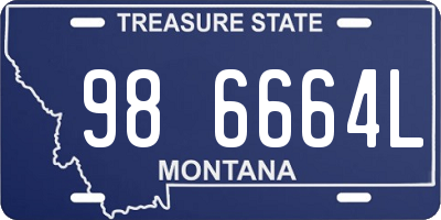 MT license plate 986664L