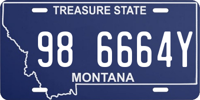 MT license plate 986664Y