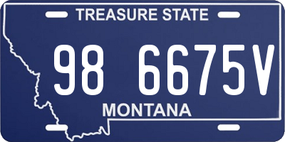 MT license plate 986675V