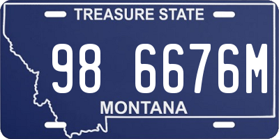 MT license plate 986676M