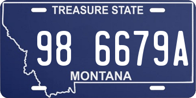 MT license plate 986679A