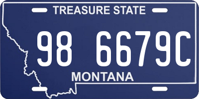 MT license plate 986679C