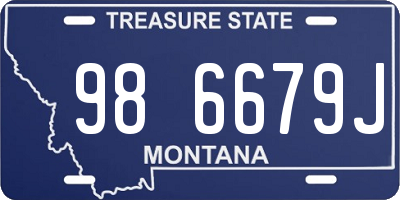 MT license plate 986679J