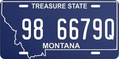 MT license plate 986679Q