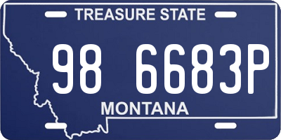MT license plate 986683P