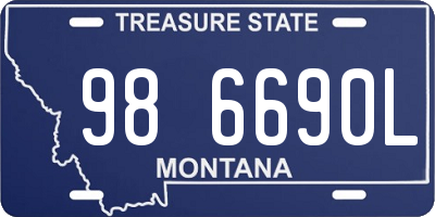 MT license plate 986690L