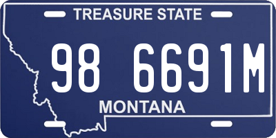 MT license plate 986691M
