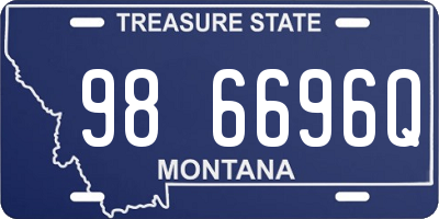 MT license plate 986696Q