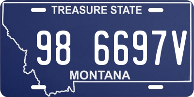 MT license plate 986697V
